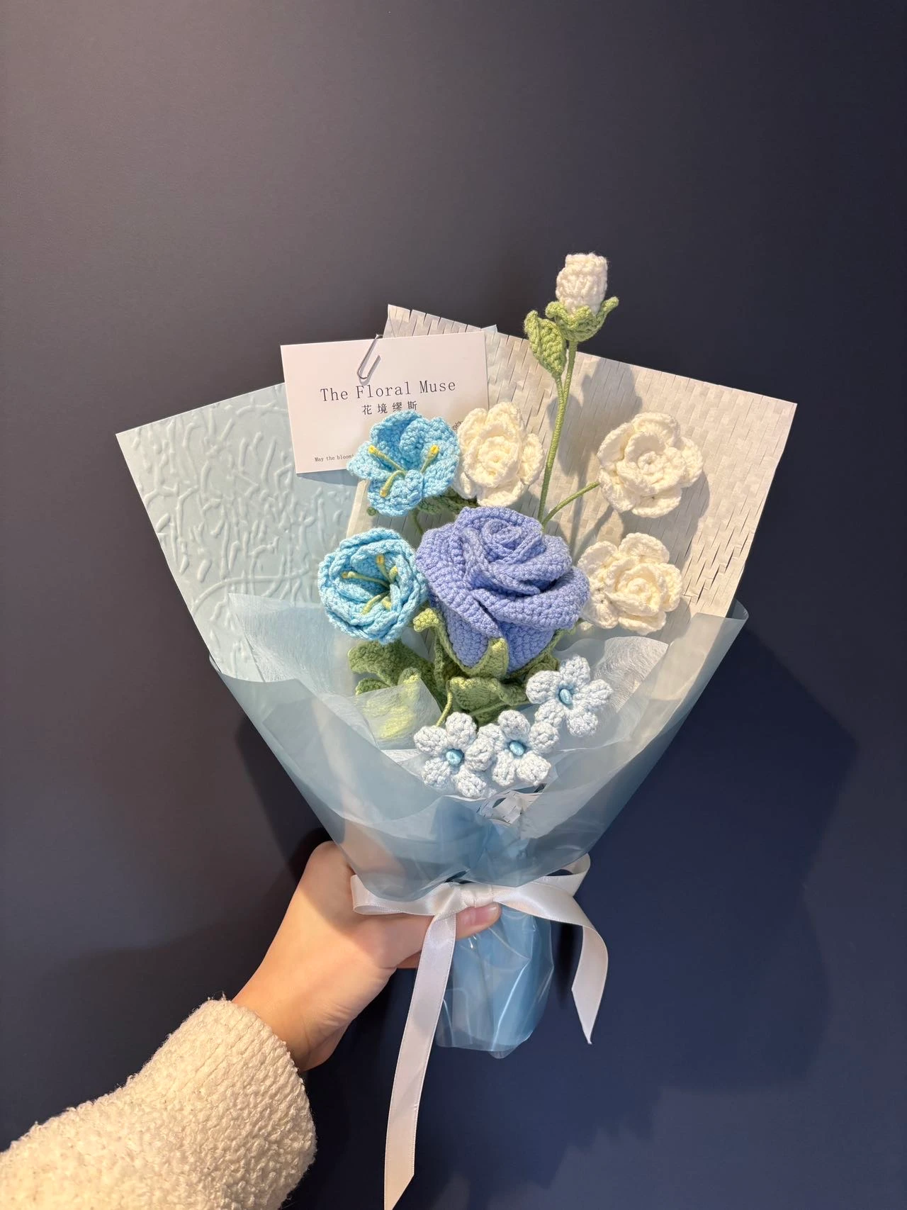 Fibre Azure — sympathy flowers by The Floral Muse, Leeds