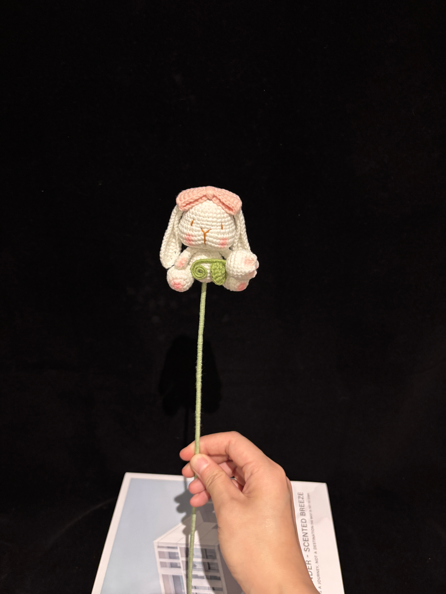 Crochet Bunny Flower Add-On — new baby flowers by The Floral Muse, Leeds
