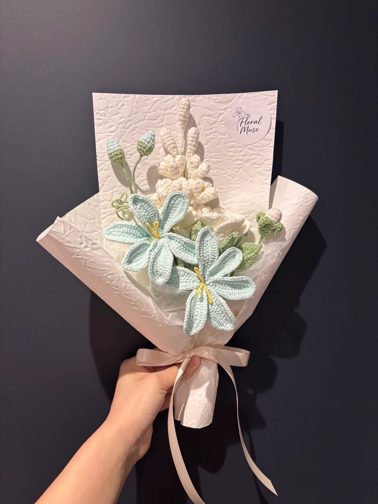 Fibre Cascade — thank you flowers by The Floral Muse, Leeds